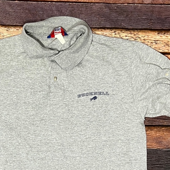 Vintage 1990s Bucknell University Bisons Champion Polo Golf College Shirt - Picture 2 of 7